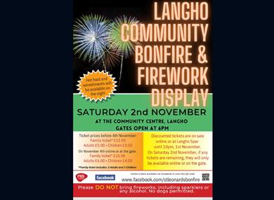 St Leonard's Langho Scout Group Bonfire & Fireworks Event