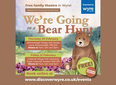 Free family theatre - We're Going on a Bear Hunt