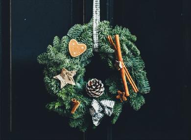 Christmas wreath making workshop