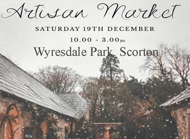 Artisan Christmas Market advertising poster