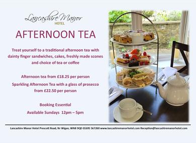 Afternoon Tea at Lancashire Manor Hotel
