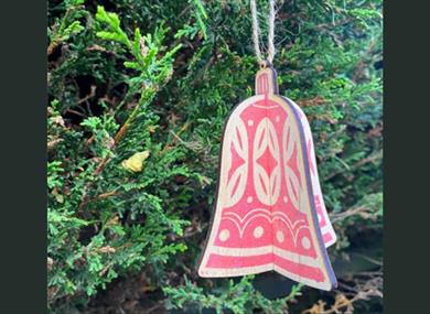 Bauble Printing Workshop at Holden Clough