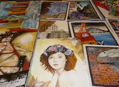 "Painting in Acrylics" Art Demonstration by David Jaundrell