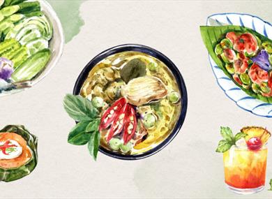 Tastes of Thai in The Bar & Grill at Holmes Mill