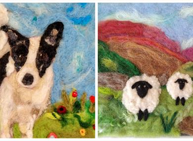 Felted Landscapes or Animal Portraits Class