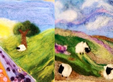 Needle Felted Landscapes