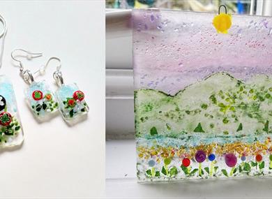 Fused Glass Relief Plaques or Pendants Class