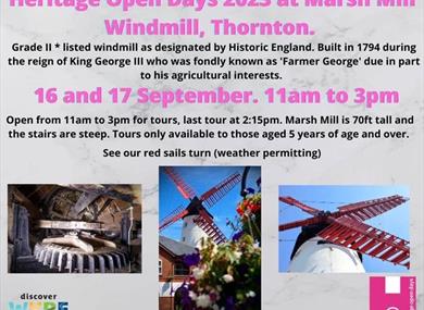 Heritage open days at Marsh Mill Windmill