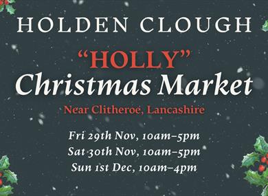Artisan Christmas Market: Holly at Holden Clough Nursery