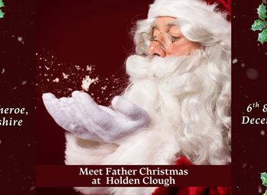 Meet Father Christmas at Holden Clough Nurseries