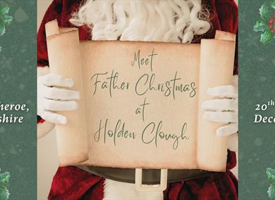 Meet Father Christmas at Holden Clough Nurseries