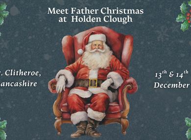 Meet Father Christmas at Holden Clough Nurseries
