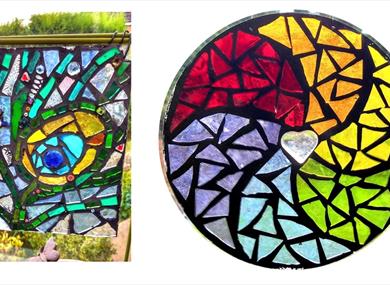 Garden Sun Catcher or Mandala Mosaic Class