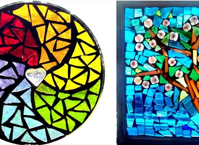Window Mosaic or Mandala Sun Catcher Class