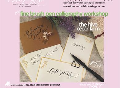 Fine Brush Pen Calligraphy Workshop