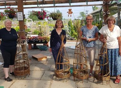 Willow Workshop: Garden Obelisks at Holden Clough Nurseries
