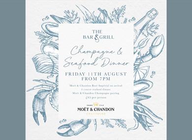 Champagne & Seafood Dinner at The Bar & Grill