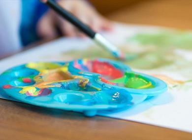 Shaving Foam Painting - Family Workshop