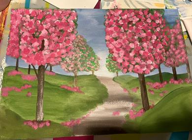 Painting party at Grimsargh Club