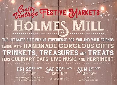 Crafty Vintage Christmas Markets at Holmes Mill