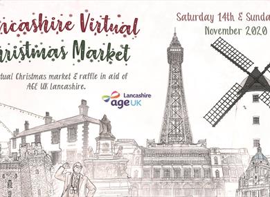 Virtual Christmas market poster