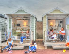 Families using St Annes Beach Huts