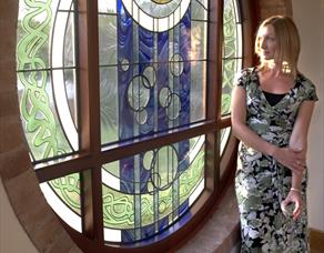 Stained glass window, Lightworks, Clitheroe