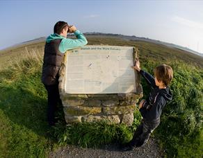 Information board at Wyre Estuary Country Park