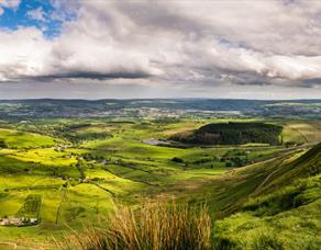 View from the top of Pendle Hill