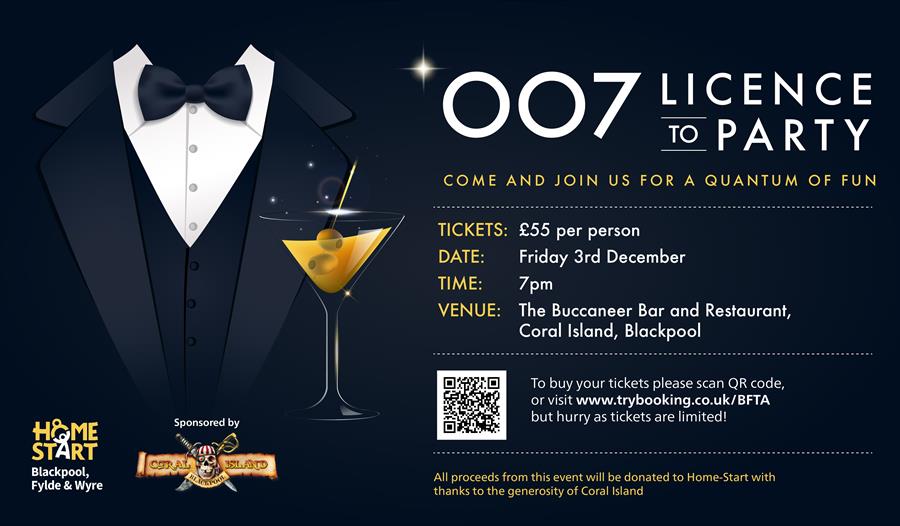 007 Licence to Party Coral Island Blackpool
