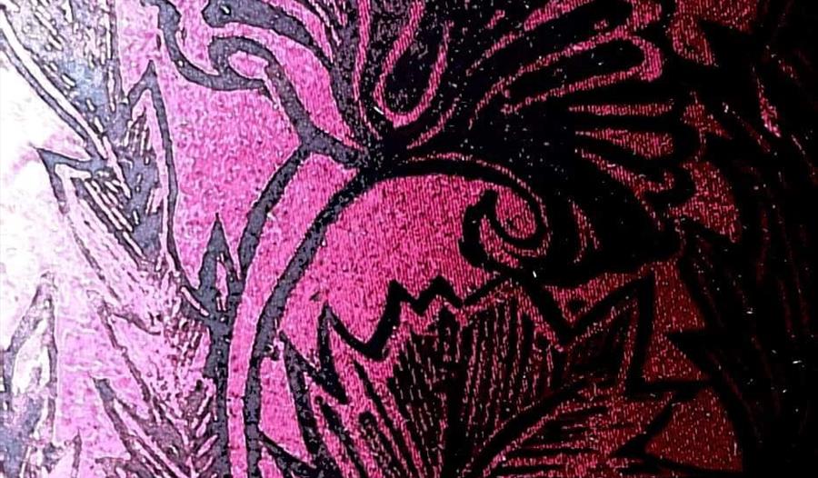 Handprinted Lampshades
