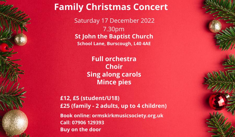 Ormskirk Music Society Family Christmas Concert