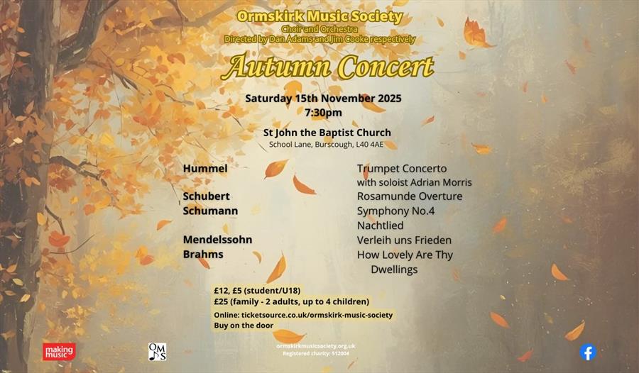Ormskirk Music Society Autumn Concert