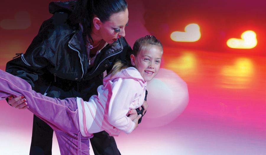 Learning to skate at Pleasure Beach Arena