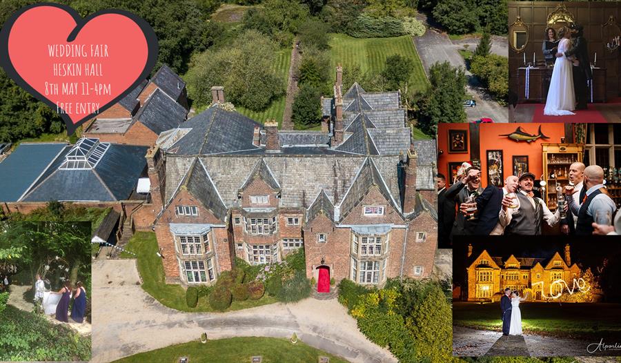 Collage of Heskin Hall