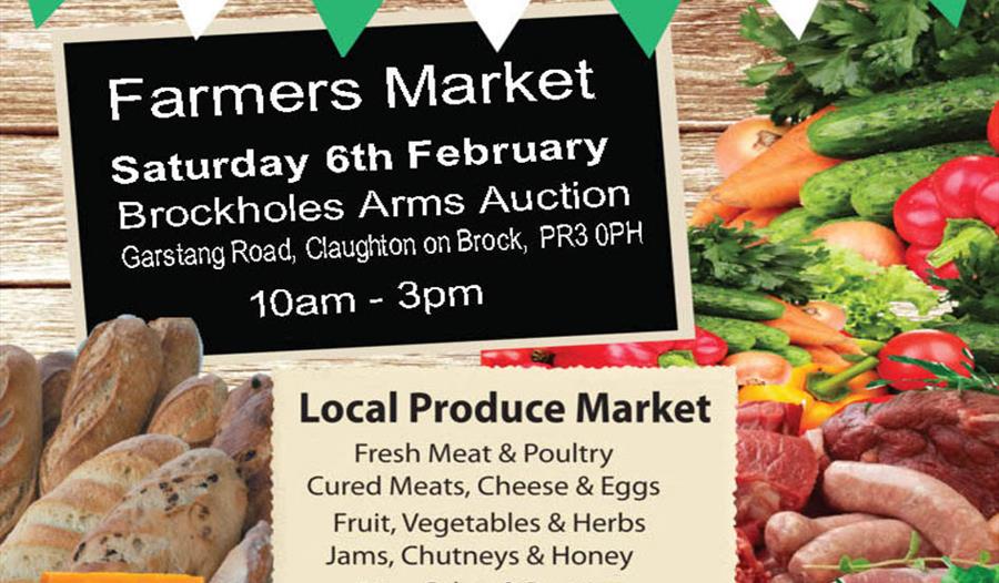 Farmers market advertising poster