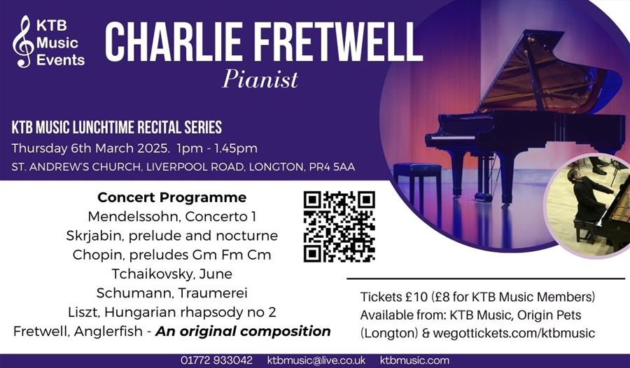 KTB Music Lunchtime Recital: Mar'25, Charlie Fretwell