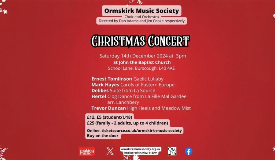 Ormskirk Music Society Family Christmas Concert