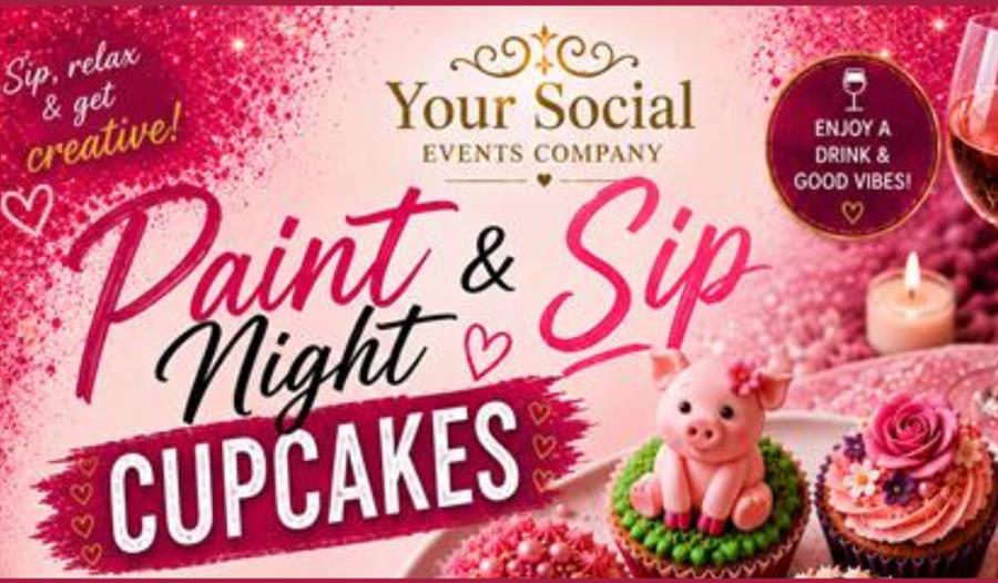 Sip & Paint Cupcakes