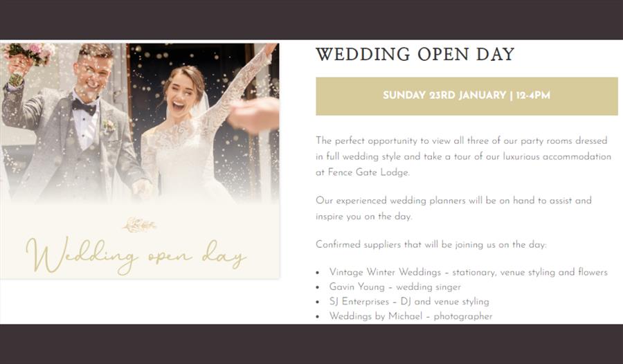 The Fence Gate Wedding Open Day