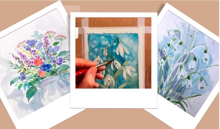 Beginners Watercolour Flower Painting Class