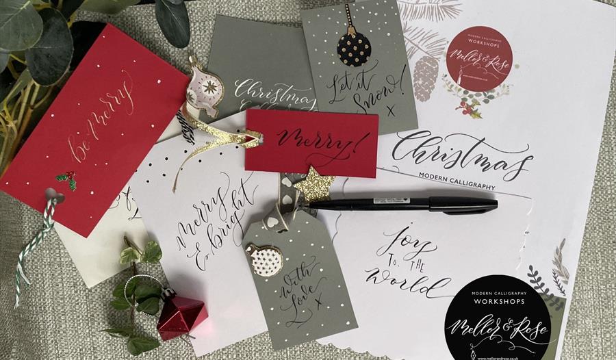Christmas Brush Calligraphy Workshop at The Wayfarer