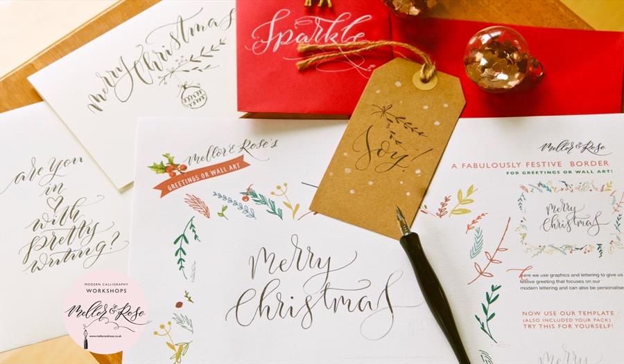 Christmas Calligraphy Workshop at Stringers Lytham