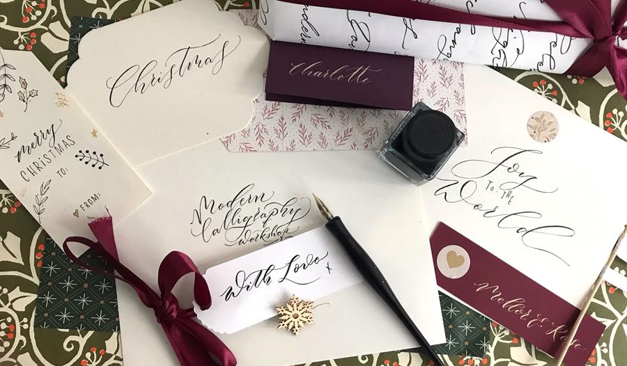 Christmas Calligraphy Workshop at Ashfield House