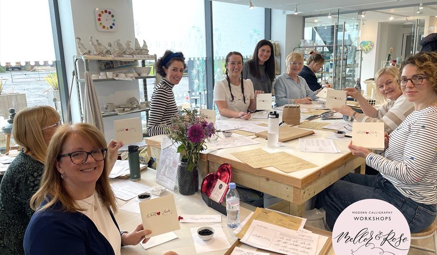 Modern Calligraphy Workshop at Eden Tearoom and Galleries