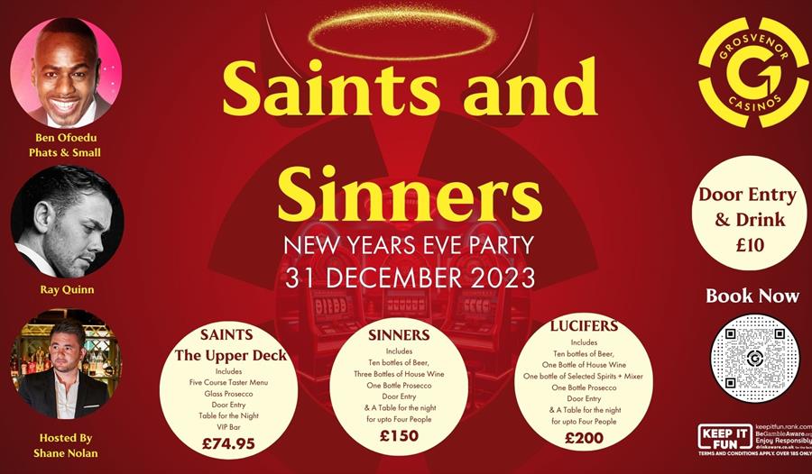 Saints and Sinners New Years Eve Party - Grosvenor Christmas