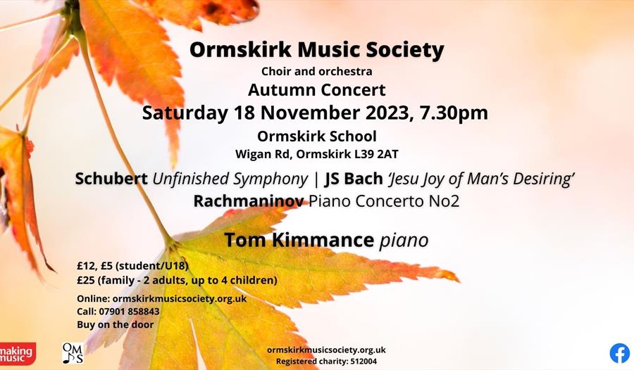 Ormskirk Music Society Autumn Concert