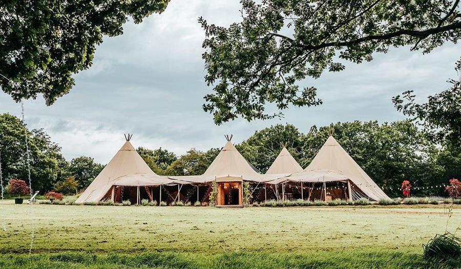 Tipis at Riley Green Wedding Fair