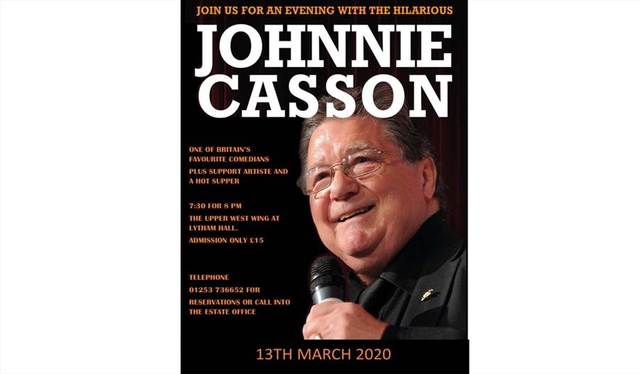 An Evening With Johnnie Casson - Comedy in Lytham St Annes, Lytham St ...