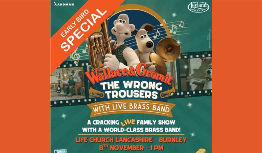 Wallace & Gromit with Live Brass Band
